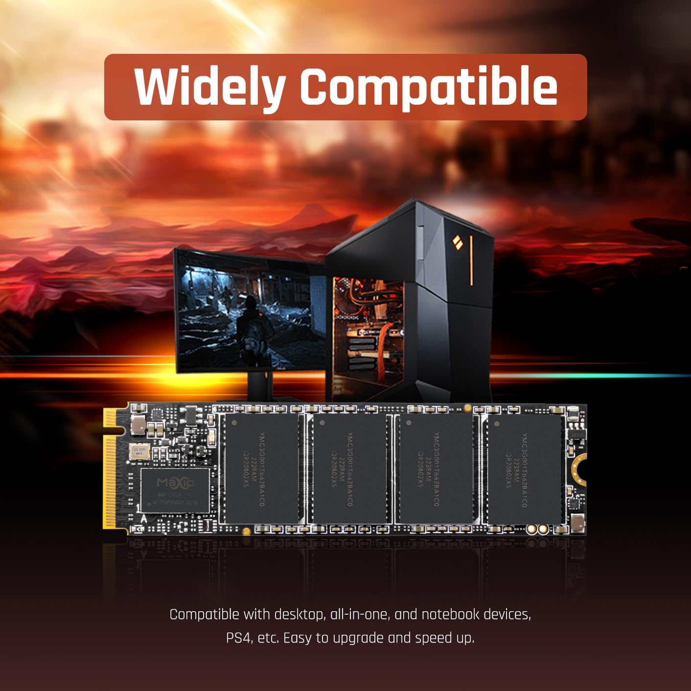 Hikvision E3000 Internal NVMe PCIe M.2 SSD 512GB, Internal Solid